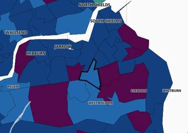 These are the areas in South Tyneside with the highest and lowest Covid case rates
