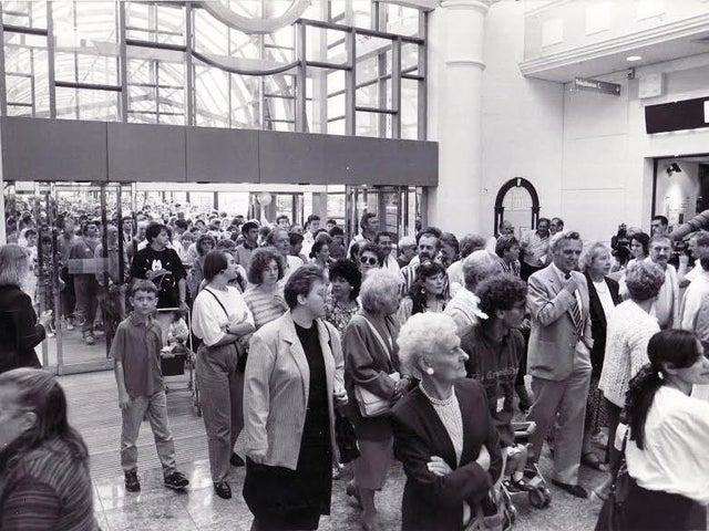 The first shoppers entered Meadowhall in September 1990