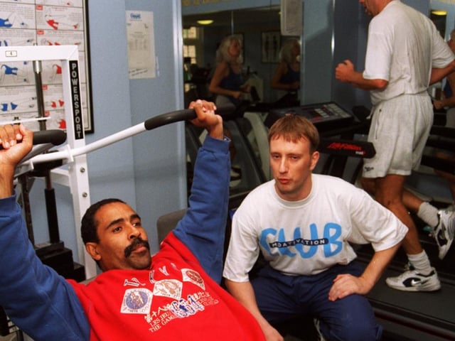 Doncaster Moathouse Club motivation where Daley Thompson was seen with Paul Danby back in 1996