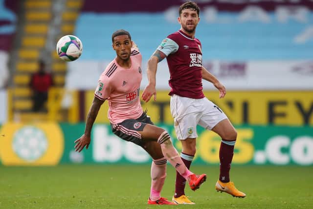 Max Lowe impressed for Sheffield United at Burnley: Simon Bellis/Sportimage