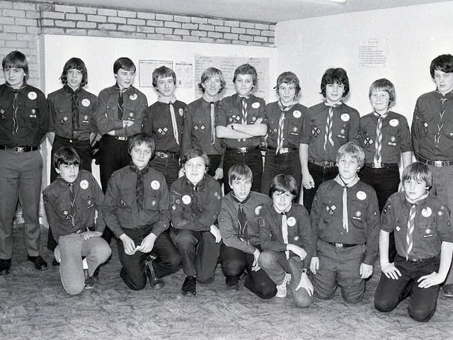 Presentation time for Ashfield Scouts - spot any familiar faces?
