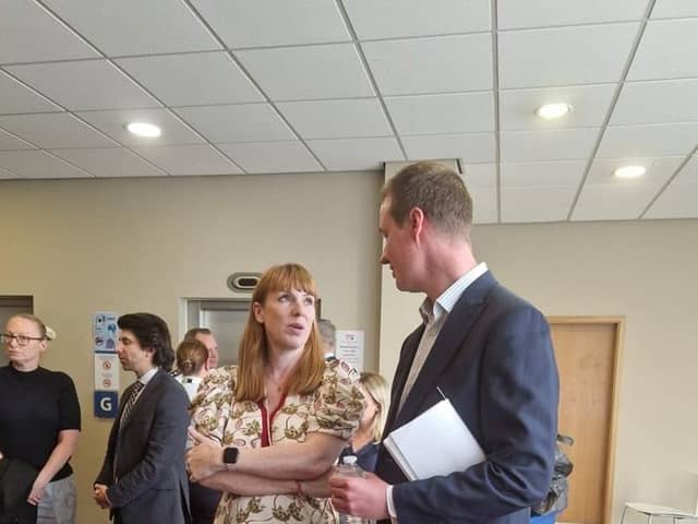 Angela Rayner and cllr Chris Read