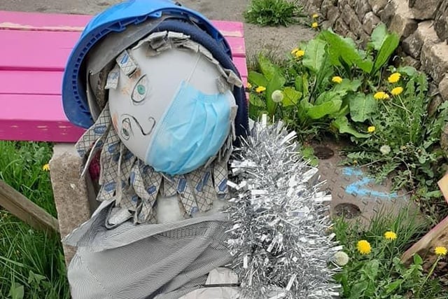 A stay safe scarecrow