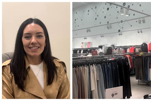 Meadowhall's new personal stylist Francesca Allen helped Maddy Burgess pick out a new look at H&M
