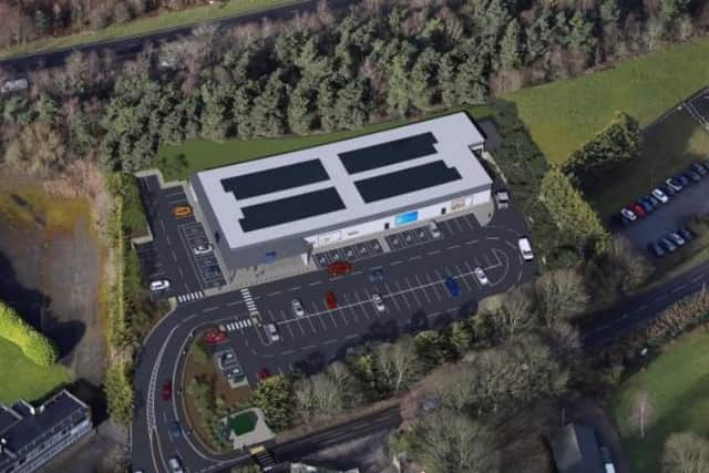 Image of the proposed new Lidl foodstore, off Wreakes Lane, in Dronfiled.