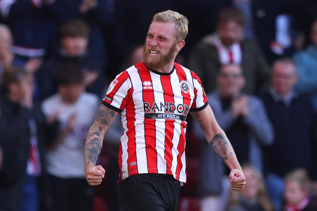 Serenaded by a rendition of his song by the Blades fans as he warmed up after his not-guilty verdict in court last week, he came on for Sharp with 10 minutes to go