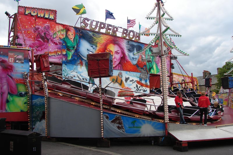 Buxton carnival funfair in 2009