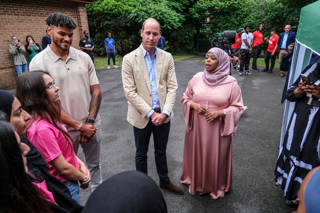 The visit was to highlight how grassroots sports can connect young people with their communities.