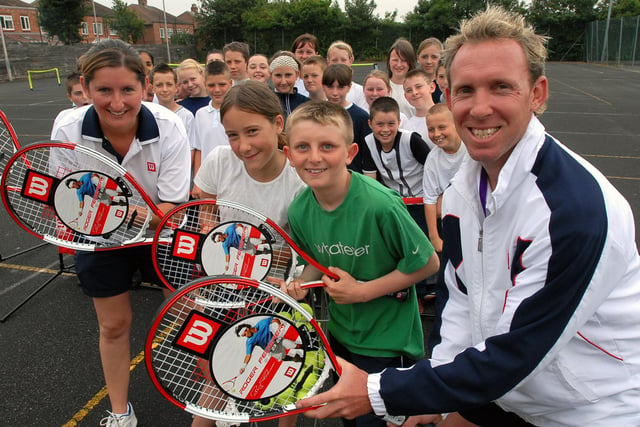 Back to 2006 when Mortimer Primary School students were pictured at their 'Strawberries and Cream' tennis tournament. Remember it?