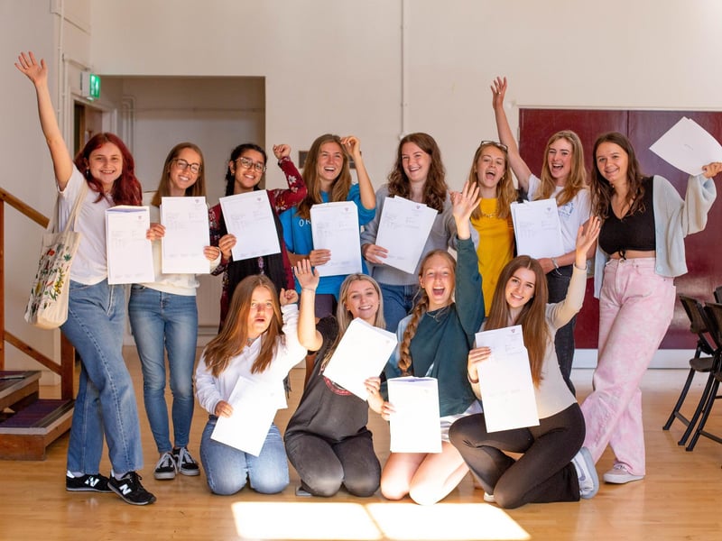 A-level results day at Portsmouth High School in Portsmouth. Picture: Habibur Rahman