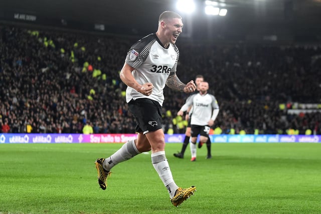 Derby County striker Martyn Waghorn has claimed that his side "can beat anyone" on their day, and that they'll be looking to use their strong home form to their advantage against Fulham this evening. (Club official website). (Photo by Nathan Stirk/Getty Images)