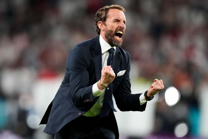 After 55 years of waiting, England's men's team have made it to the final of a major international tournament at long, long last. Gareth Southgate is the man who has masterminded the operation, and he let his elation pour out after his side's extra time win over Denmark in the semi-final.  

(Photo by Frank Augstein - Pool/Getty Images)