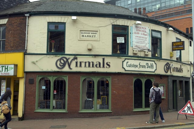 Nirmals Restaurant, Glossop Road, pictured in April 2010
