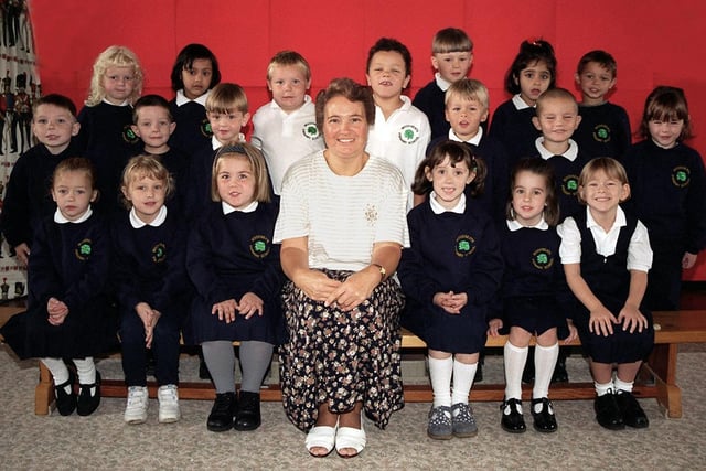 Mrs Phipps' class of first year pupils at Woodseats Primary School in 1997