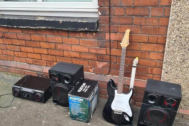 The equipment was seized after 'numerous complaints and warnings', police said.