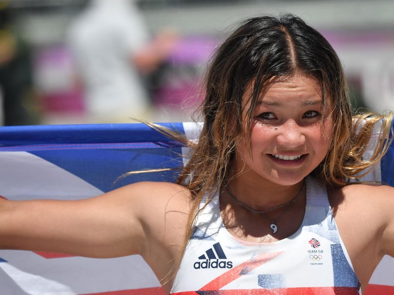 Britain's Sky Brown took Olympic bronze in the women's park final at Paris 2024 for Skateboarding.