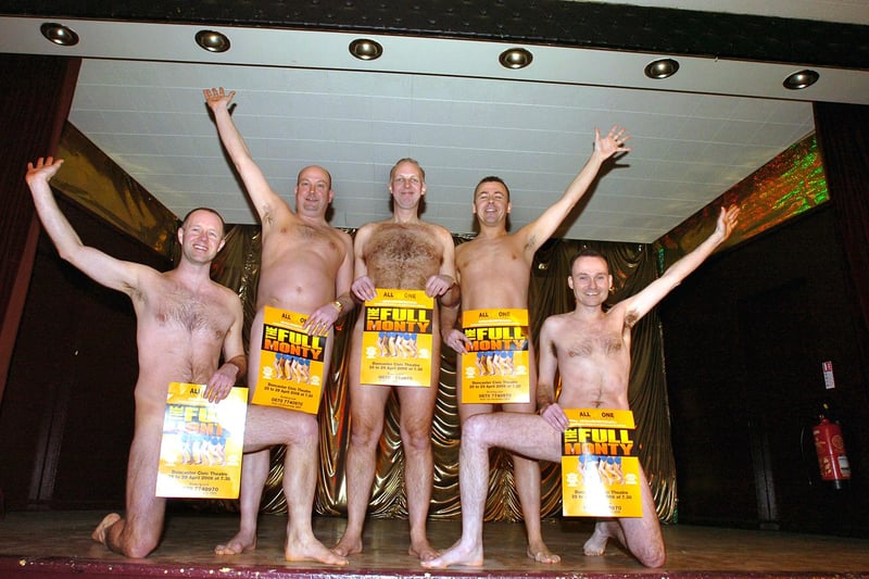 All4One Production of the musical version of"The Full Monty", l to r Andy Green, Roger Wilson, Richard Caile,Wayne Newton and Phill Walsh pictured in 2006