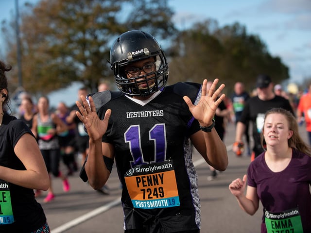 Action from the Great South Run. (201019-249)