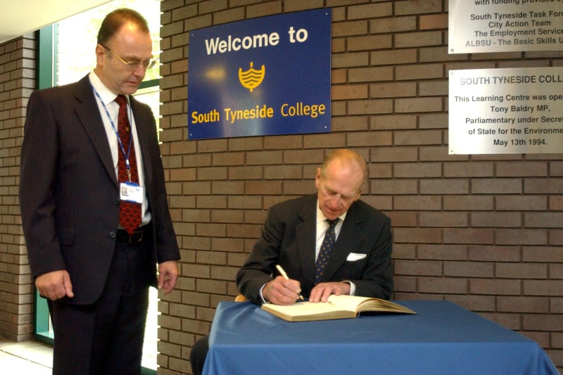 Pictured in 2005 but did you get to see Prince Philip on his visit to the area?