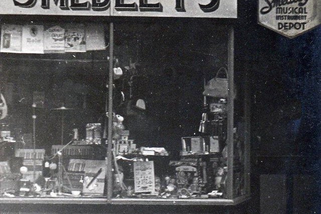 Smedley's music shop, pictured in around 1940.