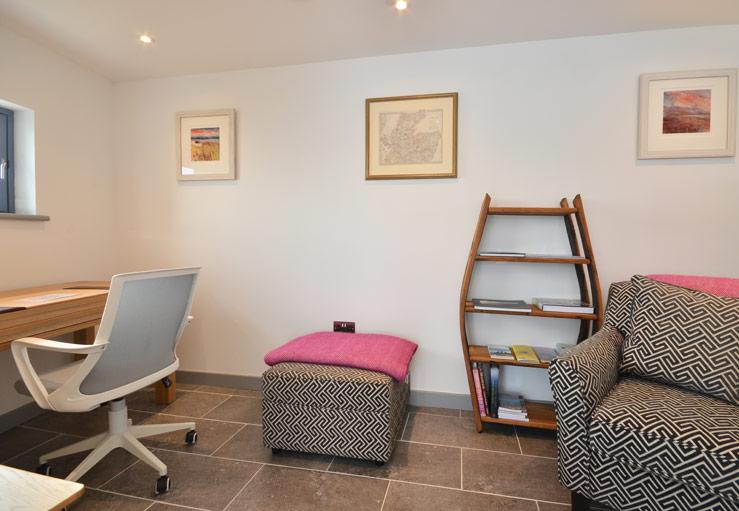 A secret snug is hidden behind the kitchen.