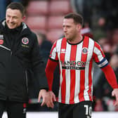 Paul Heckingbottom and Billy Sharp, manager and captain of Sheffield United: Simon Bellis / Sportimage