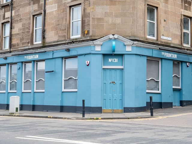 The Fountain in Dundee Street, Edinburgh, has its blinds pulled down while its customers stay at home during coronavirus pandemic