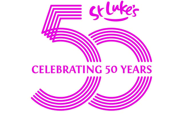 St Luke's Hospice 50th anniversary logo