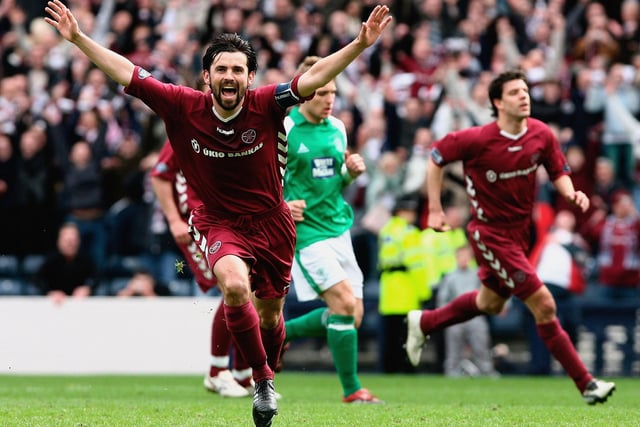 Hat-trick hero Paul Hartley led Hearts to a 4-0 thumping at Hampden in what was the biggest derby in decades to that point. The squad would go on to secure the 2006 Scottish Cup after beating Gretna in the final.