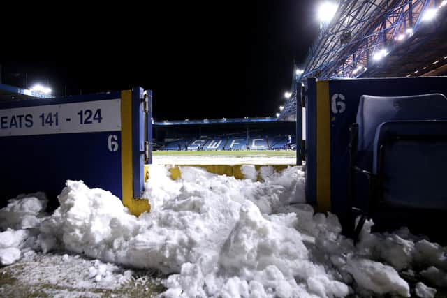Sheffield Wednesday and Wycombe Wanderers was a cold affair. (Photo by Alex Pantling/Getty Images)