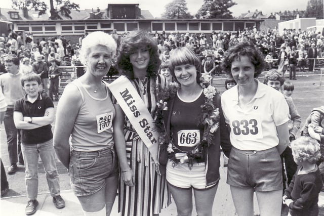 Mrs Ashworth came 3rd in the Star Walk in 1981 - pictured left No 738
The winner was Helen Heliker - No 663