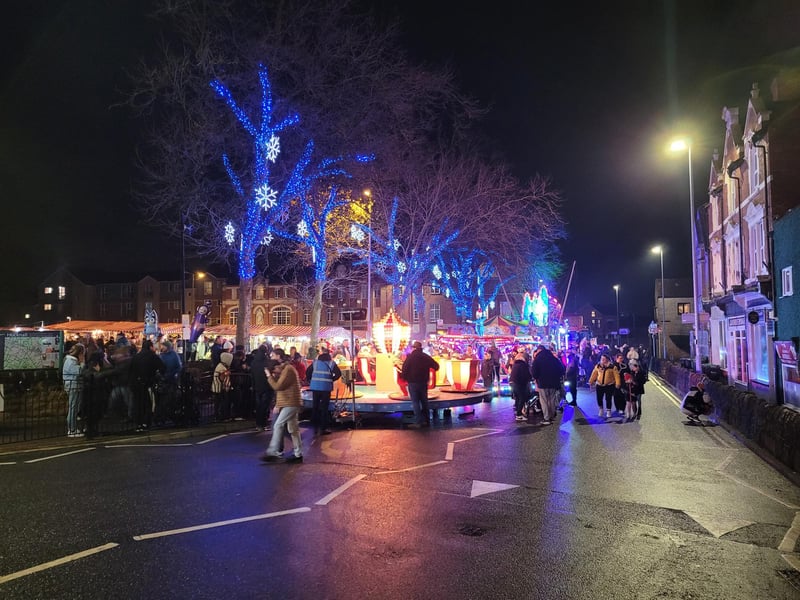 Fairground rides attracted plenty of children