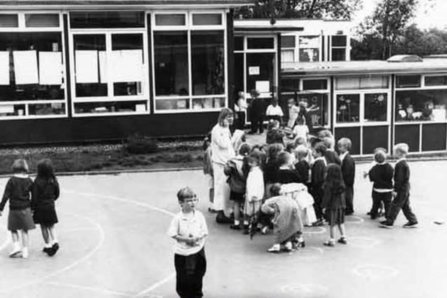 Birley Spa Community Primary School, on Jermyn Crescent, in Hackenthorpe, Sheffield, in June 1997
