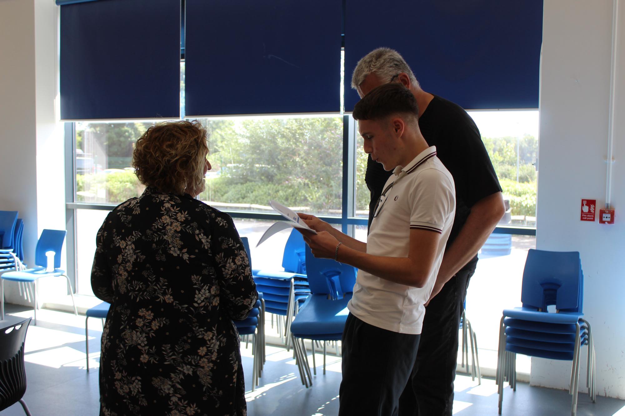 GCSE results day at Campsmount