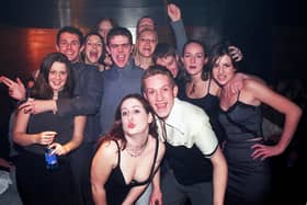 The opening night of the Bed Nightclub (old Music Factory), London Road.  Joanna  Quale, centre, celebrates her 20th birthday in March 2000