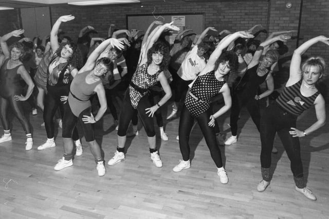 Back to January 1991 for this beginners' aerobics class at Temple Park Leisure Centre.