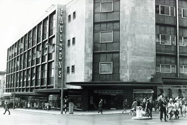 Pauldens Department Store, the Moor, Sheffield, 1970 The store opened in 1965 when it was trading as Pauldens.