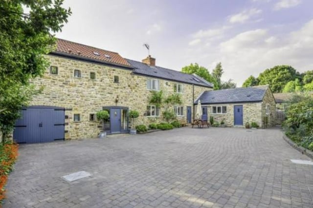 This property has been converted from a barn - it was sold for a price of £607,500.