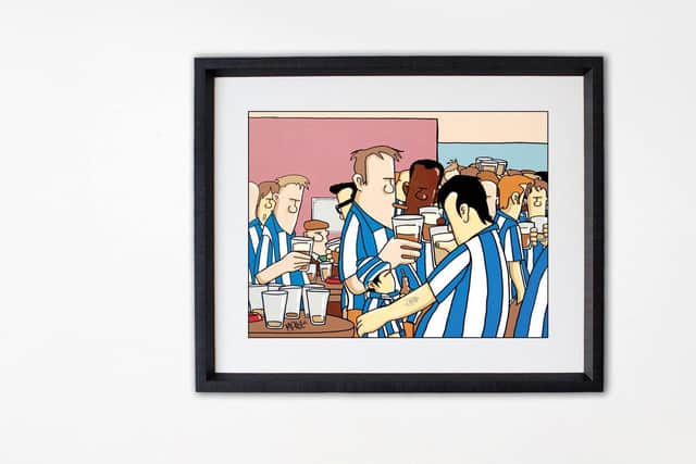 Pete McKee's 'Full Time' is his favourite Sheffield Wednesday piece... (via petemckee.com)