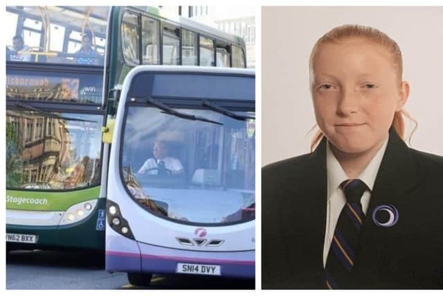 Raegan-Lea Mellor missed school in Sheffied after the only bus which turned up was full