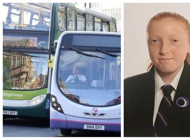 Raegan-Lea Mellor missed school in Sheffied after the only bus which turned up was full
