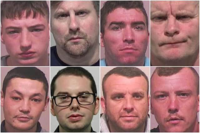 Just some of the South Shields criminals locked up in the last month.
