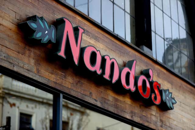 Nando's has reopened a number of its restaurants for delivery and collection, including the one on West Street. Photo credit should read: Tim Goode/PA Wire