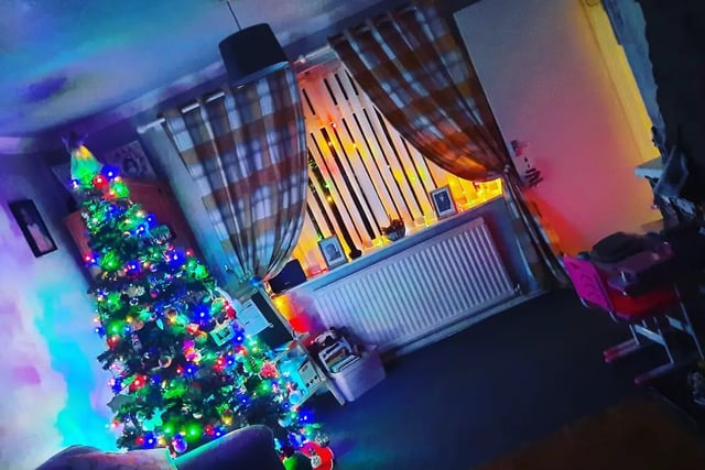 Nicola Jane Bytheway shared this image of her Christmas tree lighting up the room