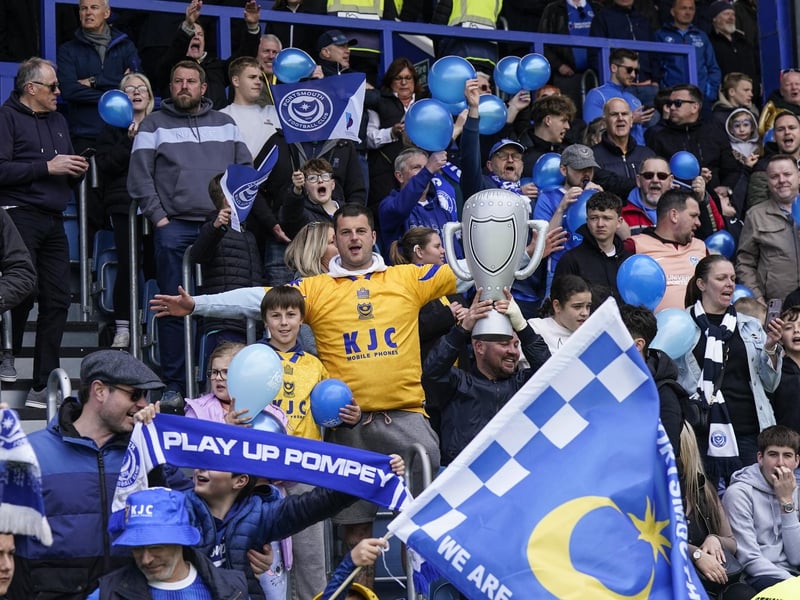20 April 2024: 20,202 fans packed out Fratton Park to see the new League One champions being crowned.