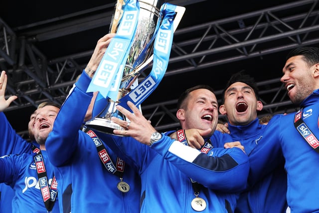 Pompey's League Two title-winning captain is still playing aged 38 during the Magpies' quest to return to the Football League.