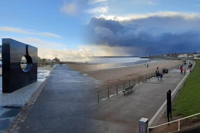 Scenes from Sunderland's coastline as a new lockdown began.