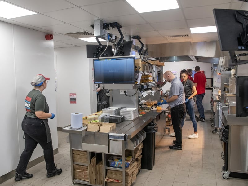 Wendys on Briggate, Leeds city centre, was rated on April 29. 