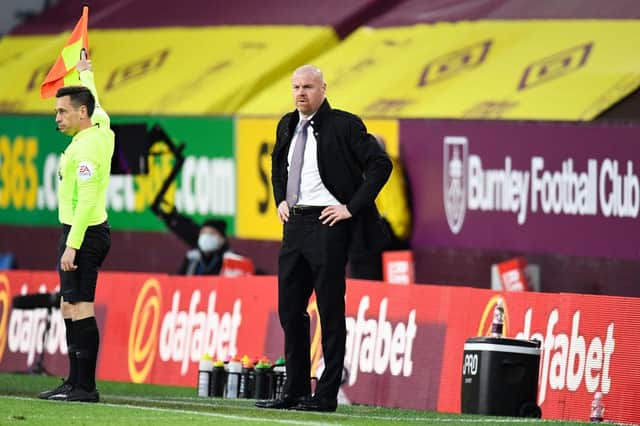 Sean Dyche, Manager of Burnley.  (Photo by Peter Powell - Pool/Getty Images)