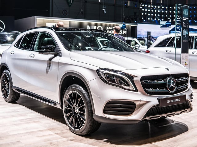 Following in eighth place is the Mercedes-Benz Gla-Class